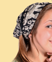 Jungle Groove Elephant Print Rayon Headband - HalfMoonMusic