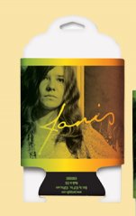 Janis Joplin Can Koozie - HalfMoonMusic