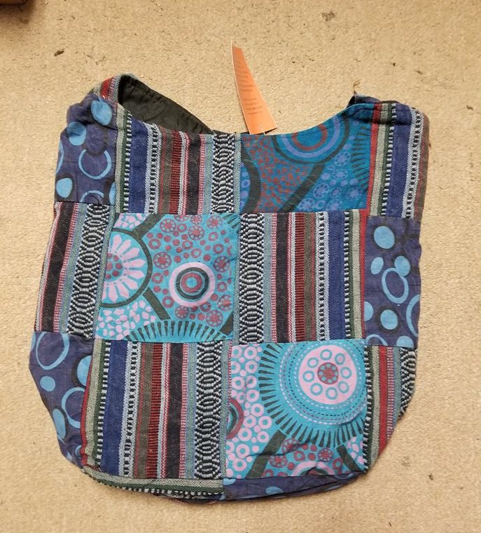 Cotton Patchwork Bag - HalfMoonMusic