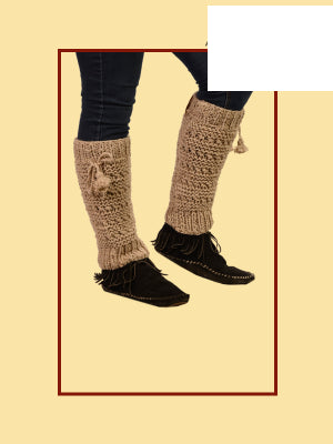 Earthly Trendz Hemp Wool Leg Warmers - HalfMoonMusic