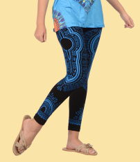 Womens Funky Dashiki Print Leggings - HalfMoonMusic