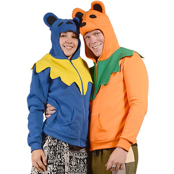 Bear Face Grateful Dead Dancing Bear Hoodie - HalfMoonMusic