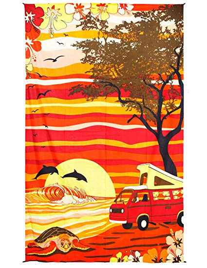 Hawaiian Van Tapestry - HalfMoonMusic