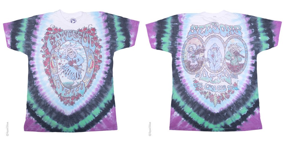 Mens Grateful Dead Vintage Seasons of the Dead T-Shirt - HalfMoonMusic