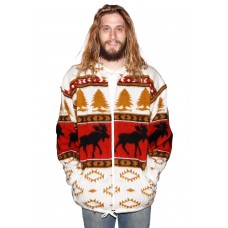 White Moose Alpaca Jacket - HalfMoonMusic