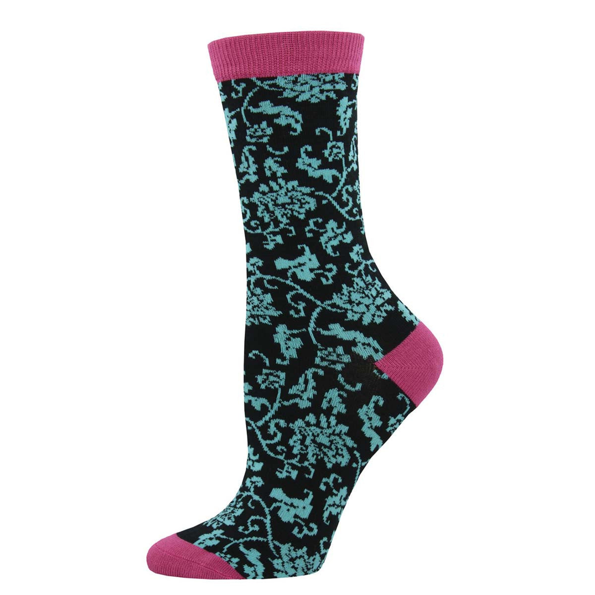 Womens Porcelain Crew Socks - HalfMoonMusic