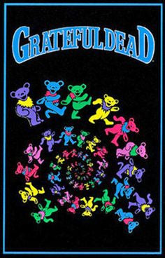 Spiral Dancing Bear Tapestry - HalfMoonMusic