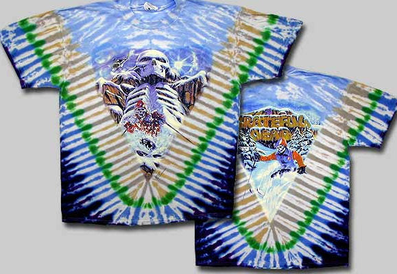 Grateful Dead Heliskier Tie-dye T-shirt - HalfMoonMusic