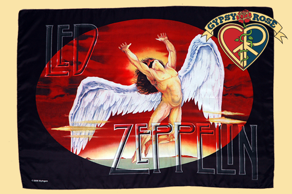 Led Zeppelin Swan Song Fabric Poster - HalfMoonMusic