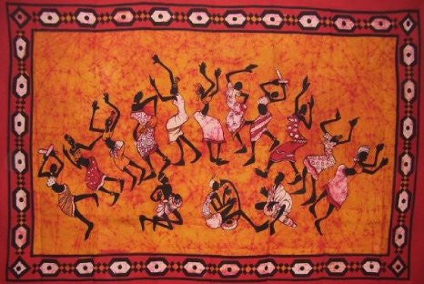 Dancing Family tapestry - HalfMoonMusic