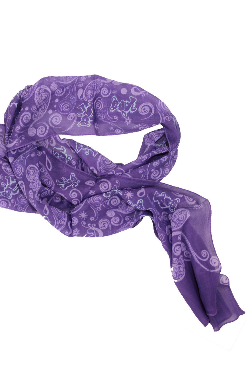 Grateful Dead Long Bear Scarf - HalfMoonMusic