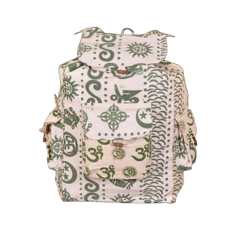 Green Henna Print Rice Bag - HalfMoonMusic