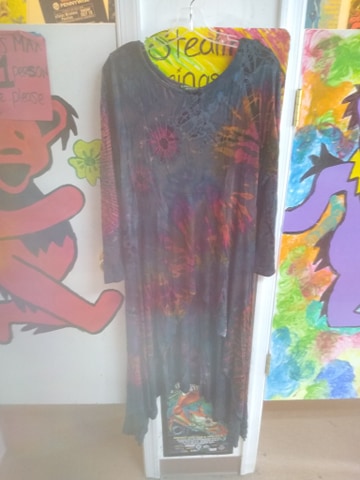 Womens Long Sleeve Spandex Hi-Low Dress - HalfMoonMusic