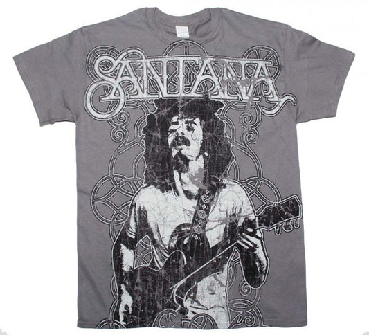 Mens Santana Vintage Peace T-Shirt - HalfMoonMusic