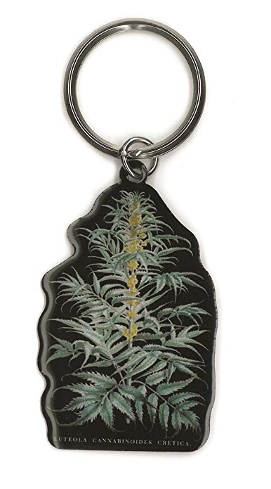 Cannabis Plant Key Chain - HalfMoonMusic