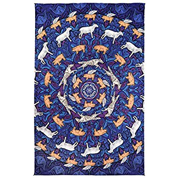 3D Pink Floyd Animal Tapestry - HalfMoonMusic