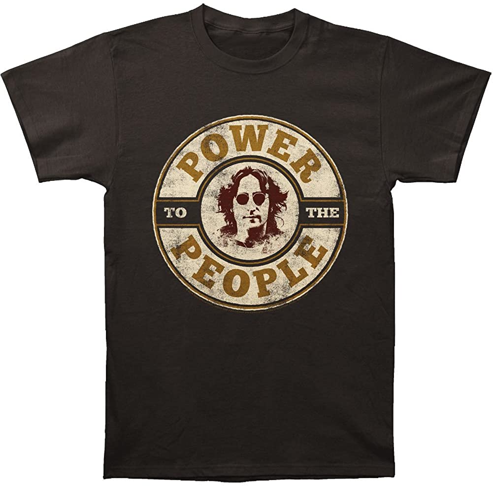 Mens John Lennon Power To The People T-shirt - HalfMoonMusic