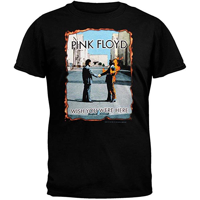 Pink Floyd Wish You Were Here Burnt T Shirt - HalfMoonMusic