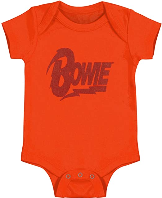 Bowie Diamond Dogs Logo Creeper Onesie - HalfMoonMusic