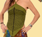 Womens Leaf It To Me Crop Top - HalfMoonMusic