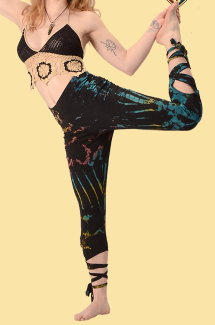Dancing Queen Tie Dye Spandex Ballet Leggings - HalfMoonMusic