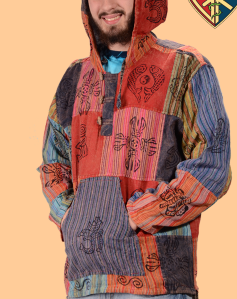 Everyday People Unisex Patchwork Hoodie - HalfMoonMusic