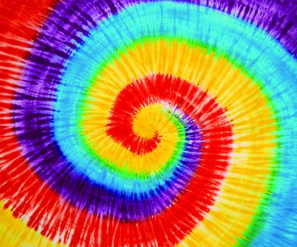 Tie Dye Spiral Tapestry 84"x100" - HalfMoonMusic