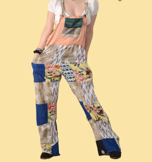Patchwork Overalls - HalfMoonMusic