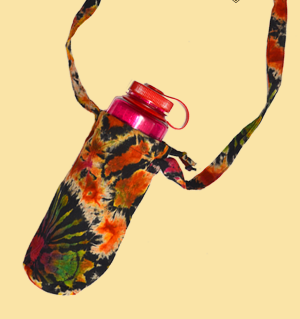 Electric Forest Tie Dye Cotton Water Bottle Holder - HalfMoonMusic