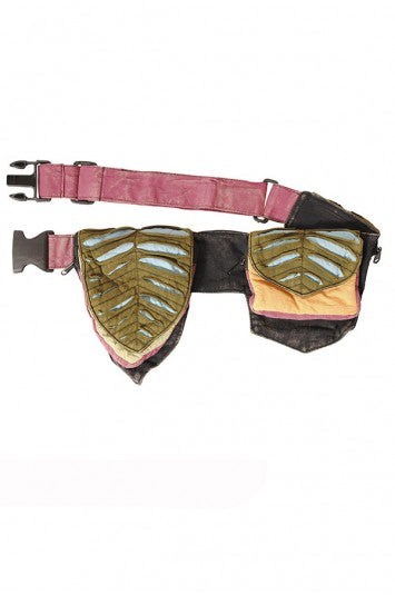 Razor Cut Three Leaves Pocket Belt Hip Bag - HalfMoonMusic