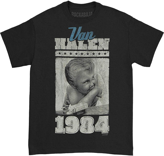 Men's Van Halen Vintage Baby T-shirt - HalfMoonMusic