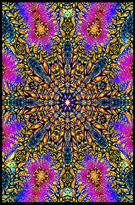 Mind Bend Blacklight Poster - HalfMoonMusic