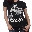 Johnny Cash The Bird Womens T-Shirt - HalfMoonMusic