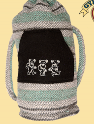 Grateful Dead Dancing Bear Baja Beach Bag - HalfMoonMusic