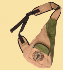 Emroidered Celtic Tree Sling Backpack - HalfMoonMusic