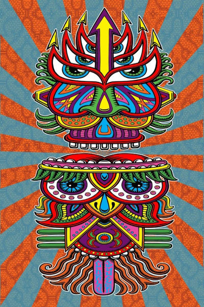 3-D Hungry Eyes Tapestry - HalfMoonMusic