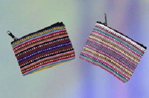 Colorful Striped/Tribal Coin Purse - HalfMoonMusic
