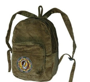 Steal Your Face Mandala Corduroy Bacpack - HalfMoonMusic