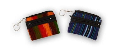 Small Key Chain Double Zipper Coin Purse - HalfMoonMusic