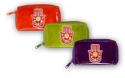 Leather Hasma Hand Wallet - HalfMoonMusic
