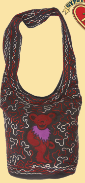 Grateful Dead Dancing Bear Hobo Bag - HalfMoonMusic