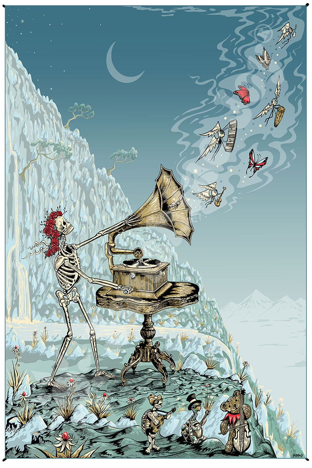 Mike Dubois Let There Be Songs Art Tapestry - HalfMoonMusic