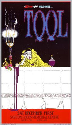 Tool Victoria Leaning Nouveau Art Print - HalfMoonMusic