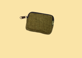 Up In Smoke Wide Mouth Hemp Coin Purse - HalfMoonMusic