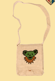 Grateful Dead Embroidered Dancing Bear DJ Purse - HalfMoonMusic