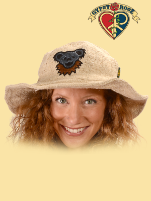 Grateful Dead Embroidered Dancing Bear Hat - HalfMoonMusic