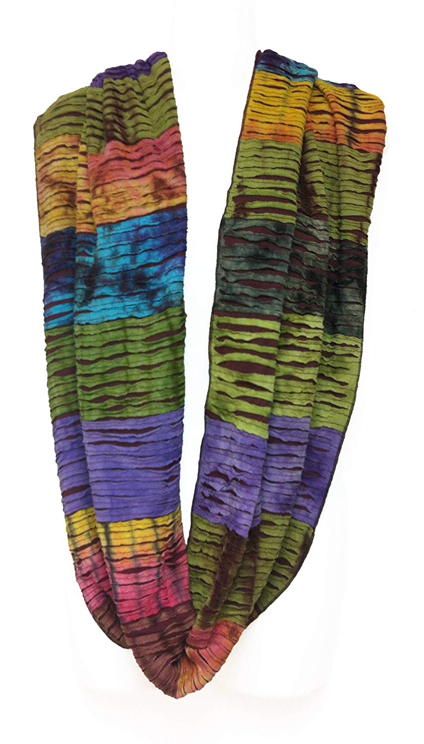 Assorted Patchwork Razor Cut Scarf - HalfMoonMusic