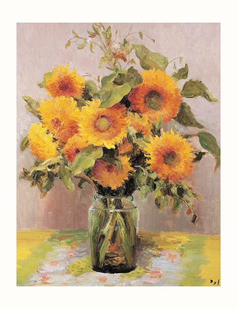 Fleurs De Tournesois Art Print - HalfMoonMusic