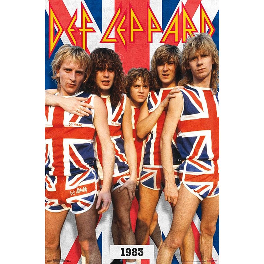 Def Leppard - Union Jack Poster - HalfMoonMusic