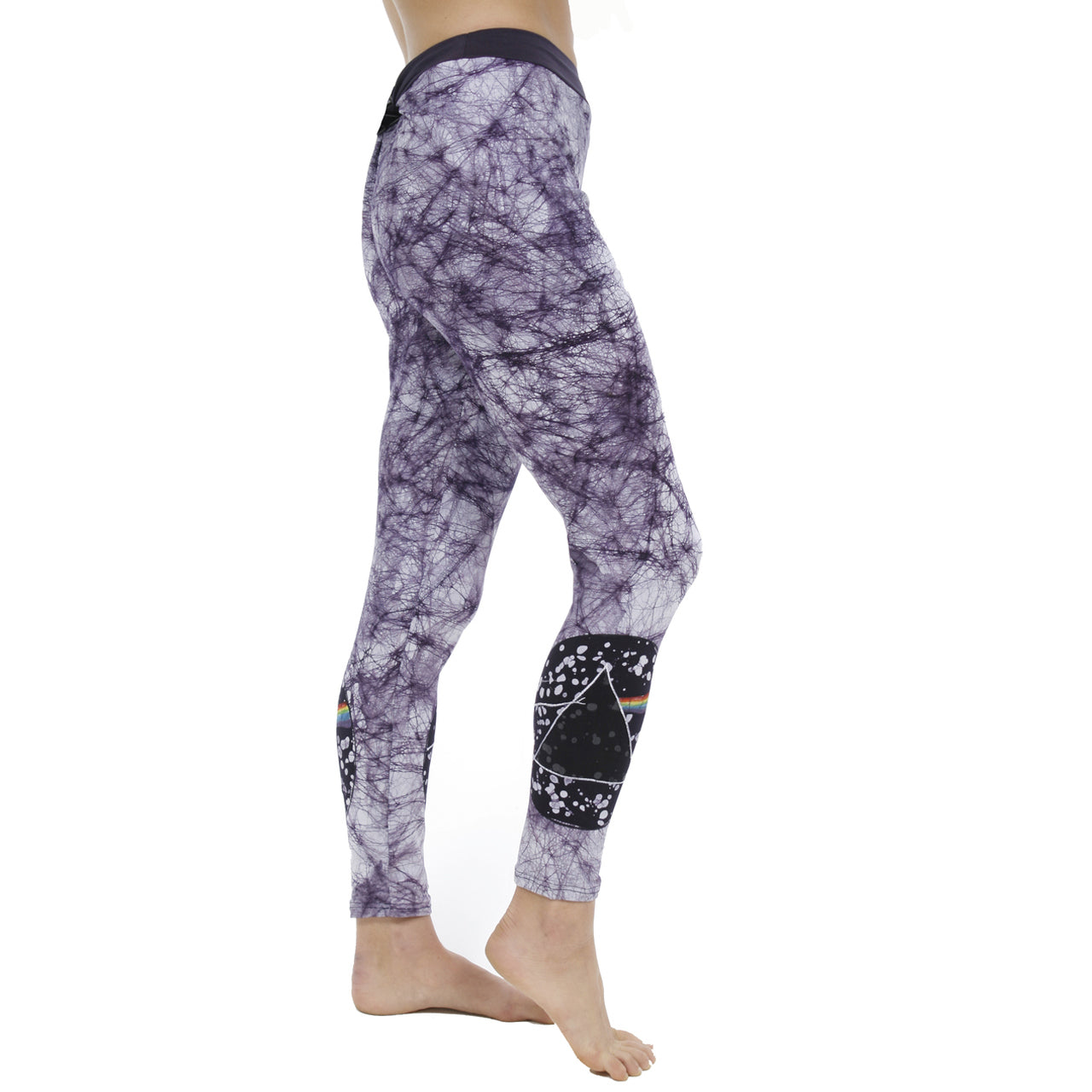 Womens Pink Floyd Dark Side Batik Leggings - HalfMoonMusic